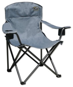  Quik Chair Heavy Duty 1/4 Ton Capacity Folding Chair with Carrying Bag (Grey)
